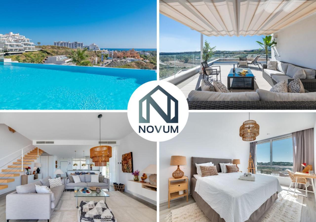 Apartamento Unique 3-Bdrm Townhouse, Stunning View, Pool & Bbq Estepona Exterior foto